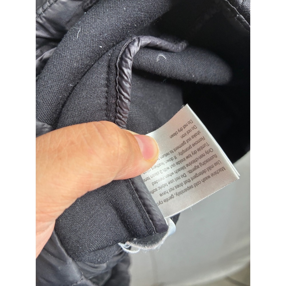 Michael Michael Kors Black Down Puffer Jacket Logo Sleeve Small Funnel Neck - Picture 12 of 13